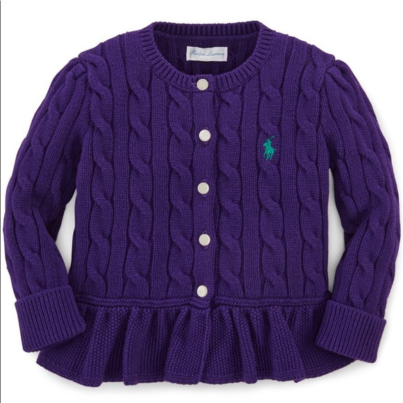 ralph lauren baby cable knit sweater